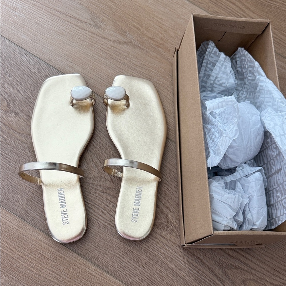 Steve Madden Tamara Gold Sandals